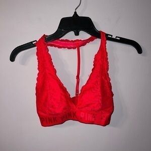 Red lace bralette with padding Pink Victoria’s Secret XS